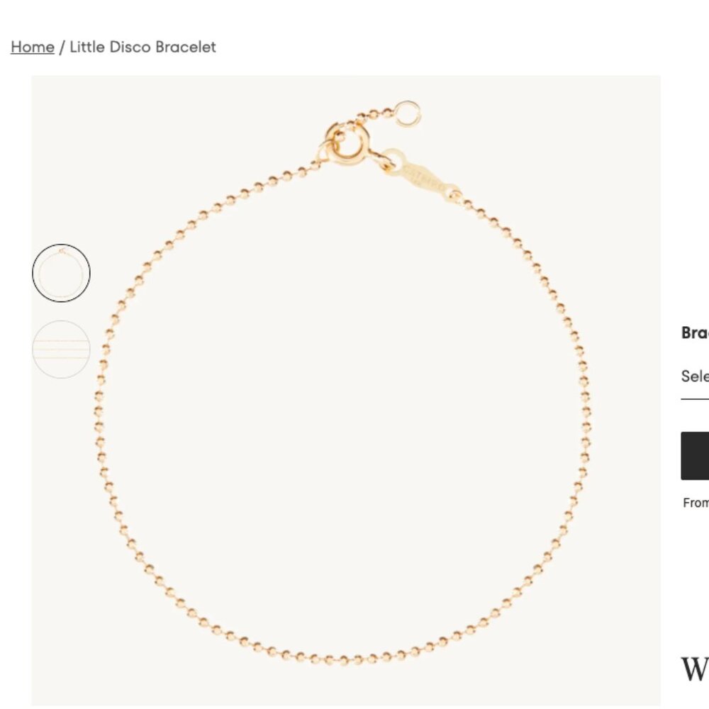 Catbird jewelry Little Disco Bracelet